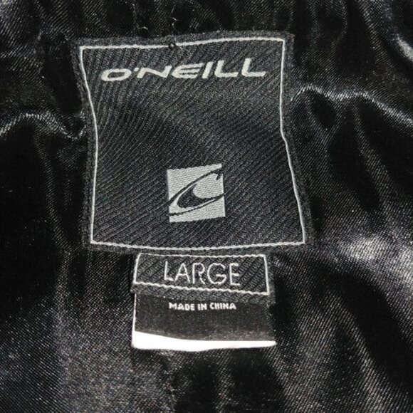 Quiksilver Boys Sz Large Gray Wool Blend Bomber Jacket Full Zip Buttoned Pockets - Picture 7 of 7